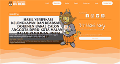 Desktop Screenshot of kpud-malangkota.go.id